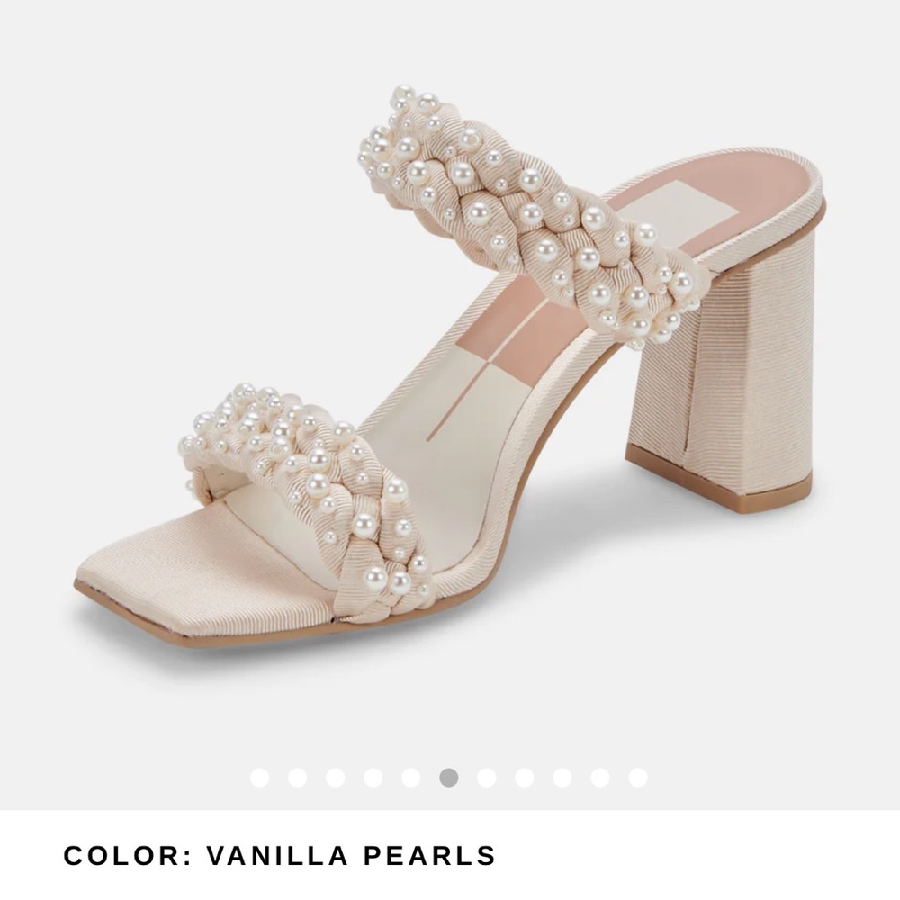 Dolce Vita Paily Pearly Heels - vanilla